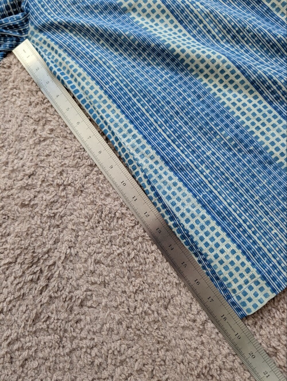 Anthropologie Kopal Womens Blue Checker Tie-Shoulder Wide Leg Jumpsuit Size XS - Picture 13 of 15